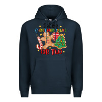 Navy eating christmas cookies for two Premium Hoodie - MaliasSmallBusiness