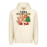 Tofu eating christmas cookies for two Premium Hoodie - MaliasSmallBusiness