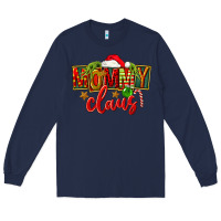 Navy christmas mommy claus Long Sleeve Tee - FaDigitalArtStudio