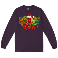 Plum christmas mommy claus Long Sleeve Tee - FaDigitalArtStudio