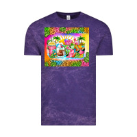 Cloud Purple summer coffee cups Vintage Tee - Zillion Design Studio