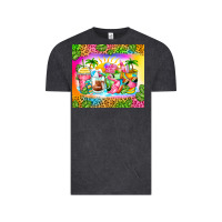 Vintage Black summer coffee cups Vintage Tee - Zillion Design Studio