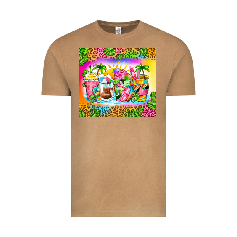 Summer Coffee Cups Vintage Tee by Zillion Design Studio | Teevron