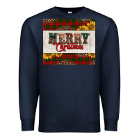 Navy merry Christmas sunflowers Premium Sweatshirt - Jasminsmagicworld
