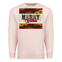 Pale Pink merry Christmas sunflowers Premium Sweatshirt - Jasminsmagicworld