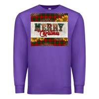 Purple merry Christmas sunflowers Premium Sweatshirt - Jasminsmagicworld
