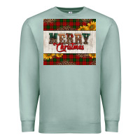 Seafoam merry Christmas sunflowers Premium Sweatshirt - Jasminsmagicworld