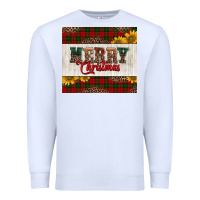 White merry Christmas sunflowers Premium Sweatshirt - Jasminsmagicworld