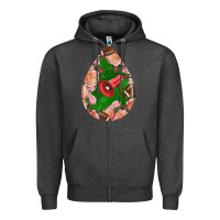 Charcoal Heather american football and western roses teardrop Zipper Hoodie - BundleAndBundleShop