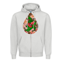 Dove Grey american football and western roses teardrop Zipper Hoodie - BundleAndBundleShop