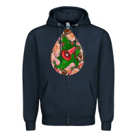 Navy american football and western roses teardrop Zipper Hoodie - BundleAndBundleShop