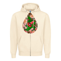 Sandshell american football and western roses teardrop Zipper Hoodie - BundleAndBundleShop