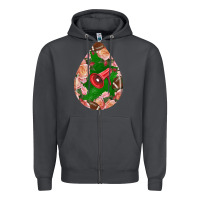 Smoke american football and western roses teardrop Zipper Hoodie - BundleAndBundleShop