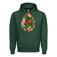 American Football And Western Roses Teardrop Zipper Hoodie | Teevron