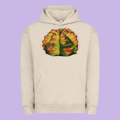 Gymnocalycium Variegated Cactus Urban Hoodie Designed By Lillyallendesigns