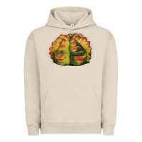 Pigment French Oak Gymnocalycium Variegated Cactus Urban Hoodie - LillyAllenDesigns