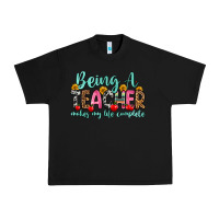 Black being a teacher makes my life complete Urban Heavy Tee - Zillion Design Studio