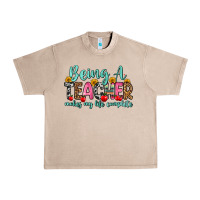 French Oak being a teacher makes my life complete Urban Heavy Tee - Zillion Design Studio