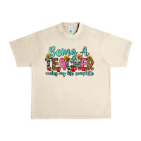 Sandshell being a teacher makes my life complete Urban Heavy Tee - Zillion Design Studio