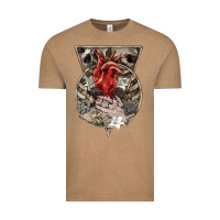 Vintage Coffee Flower Skeleton Vintage Tee - RanaPortraitStore