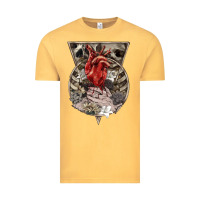 Vintage Mustard Flower Skeleton Vintage Tee - RanaPortraitStore
