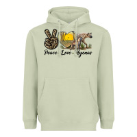 Matcha Peace Love Hyenas Heavyweight Hoodie - LillyAllenDesigns
