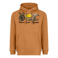 Meerkat Peace Love Hyenas Heavyweight Hoodie - LillyAllenDesigns