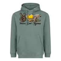 Sage Peace Love Hyenas Heavyweight Hoodie - LillyAllenDesigns