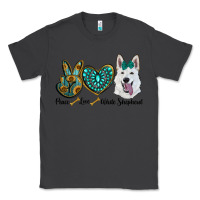 Smoke peace love white Sepherd Classic Tee - BarkalooDesign
