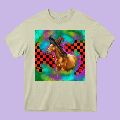 Halloween Quarter Horse Heavy Core Tee Designed By Lillyallendesigns