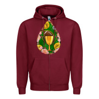 Burgundy american football and western roses teardrop Zipper Hoodie - BundleAndBundleShop