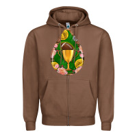 Chestnut american football and western roses teardrop Zipper Hoodie - BundleAndBundleShop