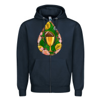 Navy american football and western roses teardrop Zipper Hoodie - BundleAndBundleShop