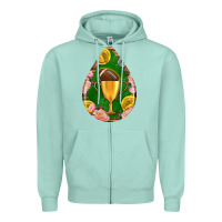 Seafoam american football and western roses teardrop Zipper Hoodie - BundleAndBundleShop