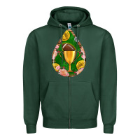 Sports Green american football and western roses teardrop Zipper Hoodie - BundleAndBundleShop