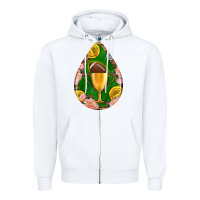 White american football and western roses teardrop Zipper Hoodie - BundleAndBundleShop
