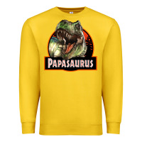 Lemon Western Papasaurus Papa Dinosaur Premium Sweatshirt - LillyAllenDesigns