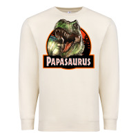 Sandshell Western Papasaurus Papa Dinosaur Premium Sweatshirt - LillyAllenDesigns