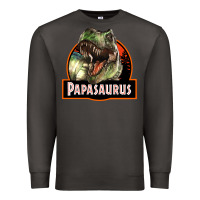 Smoke Western Papasaurus Papa Dinosaur Premium Sweatshirt - LillyAllenDesigns