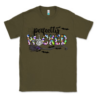 Army Green Perfectly Wicked Classic Tee - CowhideDigitalArt
