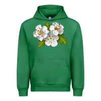 Emerald Hawthorn Flower Urban Hoodie - LillyAllenDesigns