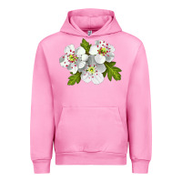 Fuchsia Pink Hawthorn Flower Urban Hoodie - LillyAllenDesigns