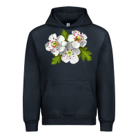 Navy Hawthorn Flower Urban Hoodie - LillyAllenDesigns