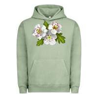 Pigment Oil Green Hawthorn Flower Urban Hoodie - LillyAllenDesigns