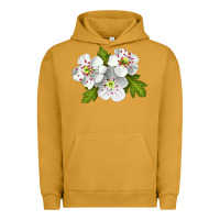 Pigment Peanut Butter Hawthorn Flower Urban Hoodie - LillyAllenDesigns