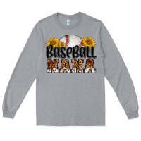 Heather Grey baseball nana Long Sleeve Tee - HRA Design Shop