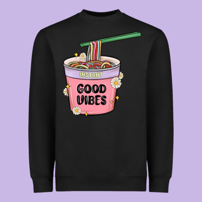 Heavyweight Sweatshirt instant good vibes noodles