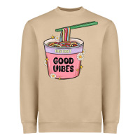 Mushroom instant good vibes noodles Heavyweight Sweatshirt - MaliasSmallBusiness