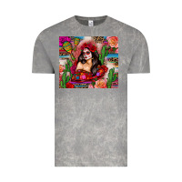 Cloud Rock mexico girl serape Vintage Tee - Zillion Design Studio