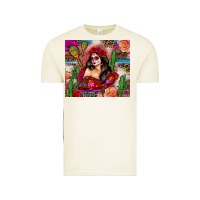 Vintage Arctic mexico girl serape Vintage Tee - Zillion Design Studio